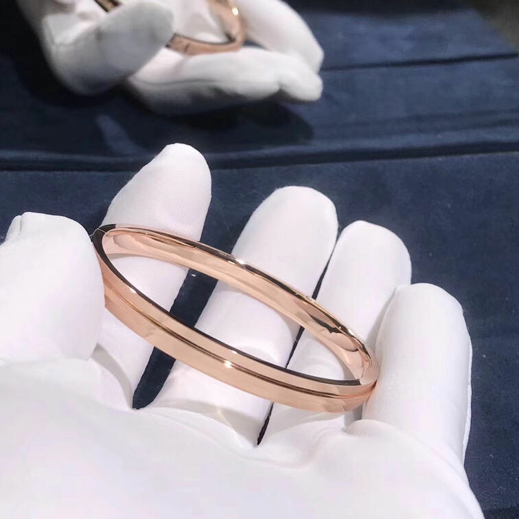 Tiffany T Bracelet 18k Rose Gold With Diamonds Bangle