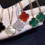 Van Cleef Arpels 18k White Gold Magic Alhambra Black Onyx 1 Motif Long Necklace