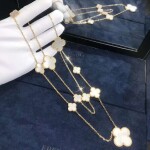 Van Cleef Arpels Magic Alhambra 16 Motifs Long Necklace
