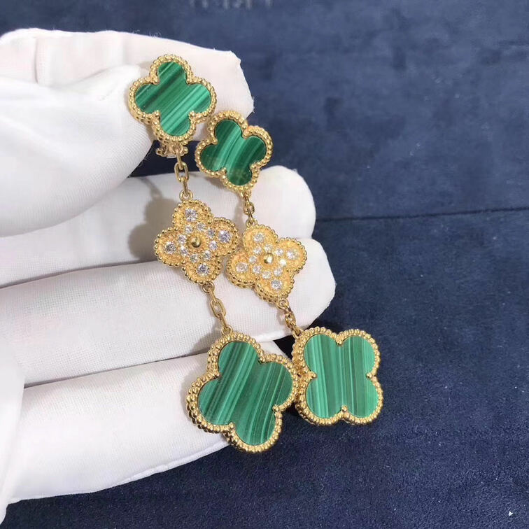 Van Cleef Arpels Magic Alhambra 3 Motif Earrings