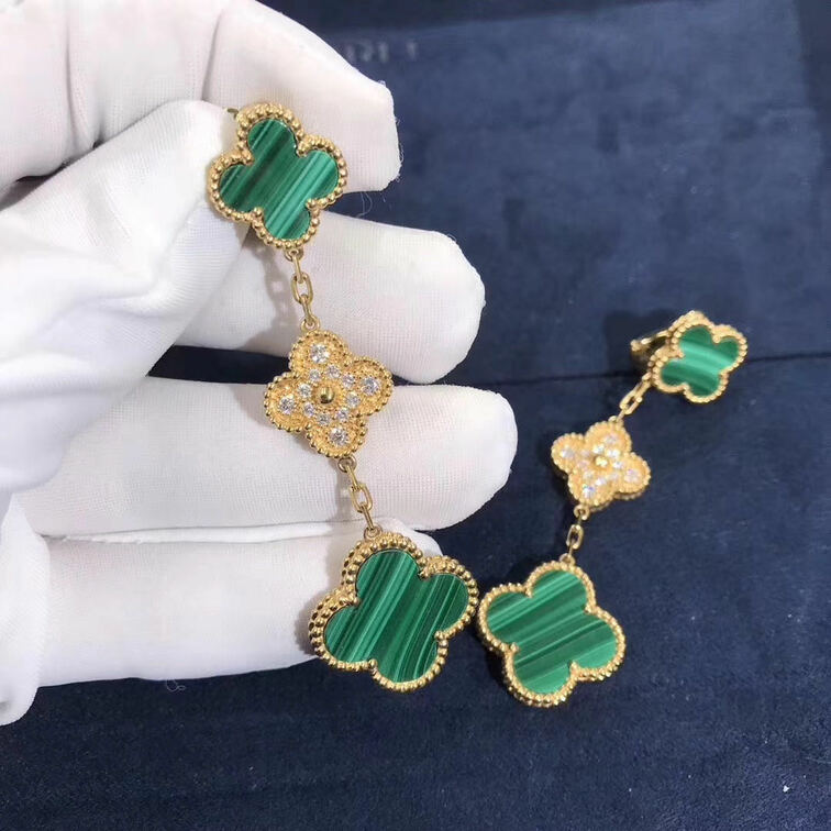 Van Cleef Arpels Magic Alhambra 3 Motif Earrings