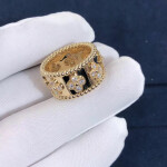 Van Cleef Arpels Perlee Clovers Ring Yellow Gold Diamond