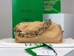 Bottega The Pouch Beige Yellow Chain 26 Ss2022