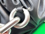 Bottega The Pouch Black Sliver Chain 26 Ss2022