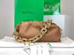 Bottega The Pouch Brown Yellow Chain 26 Ss2022