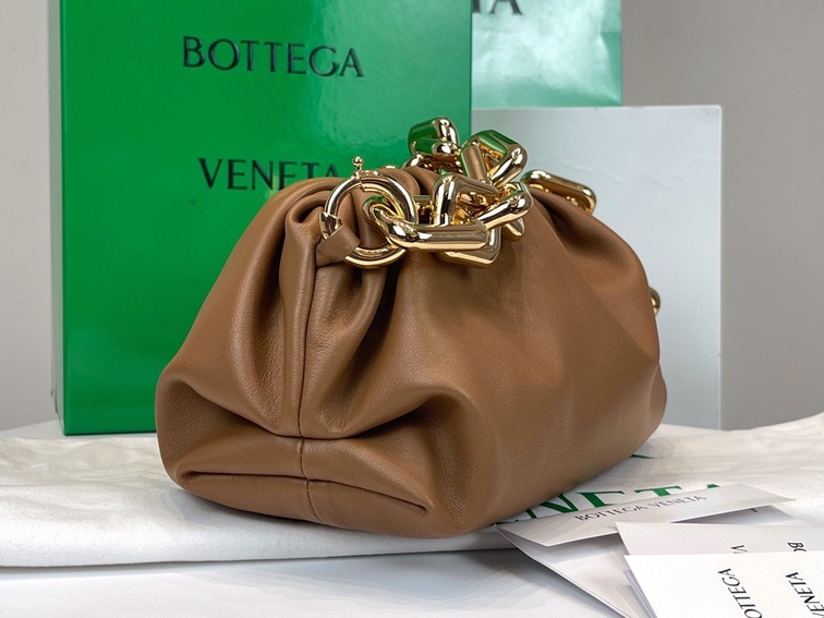 Bottega The Pouch Brown Yellow Chain 26 Ss2022