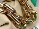 Bottega The Pouch Dark Beige Yellow Chain 26 Ss2022
