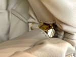 Bottega The Pouch Dark Beige Yellow Chain 26 Ss2022