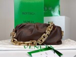 Bottega The Pouch Dark Chocolate Yellow Chain 26 Ss2022