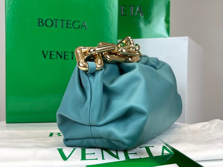 Bottega The Pouch Mint Yellow Chain 26 Ss2022