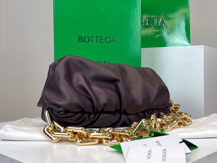 Bottega The Pouch Wine Sliver Chain 26 Ss2022