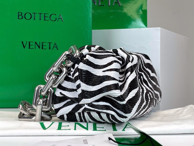 Bottega The Pouch Zebra Sliver Chain 26 Ss2022