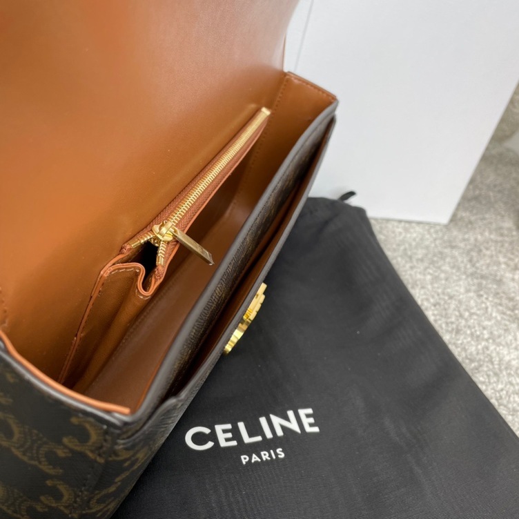 Celine 13 Mini Triomphe Mono Canvas Ss2022