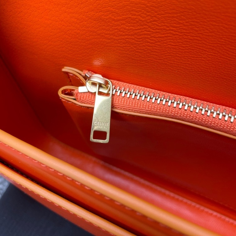 Celine 13 Mini Triomphe Red Canvas Ss2022