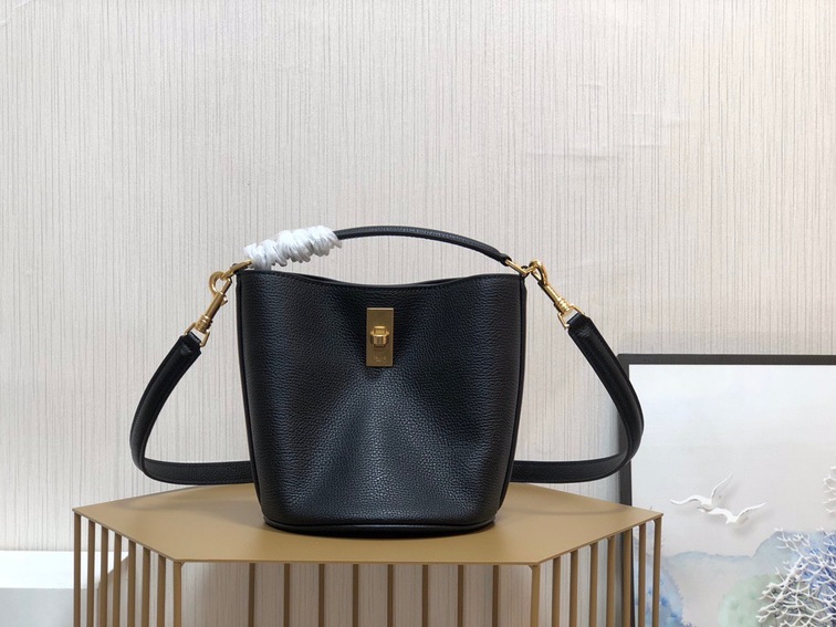 Celine 16 Mini Bucket Bag Black Ss2022