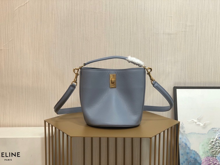 Celine 16 Mini Bucket Bag Blue Ss2022