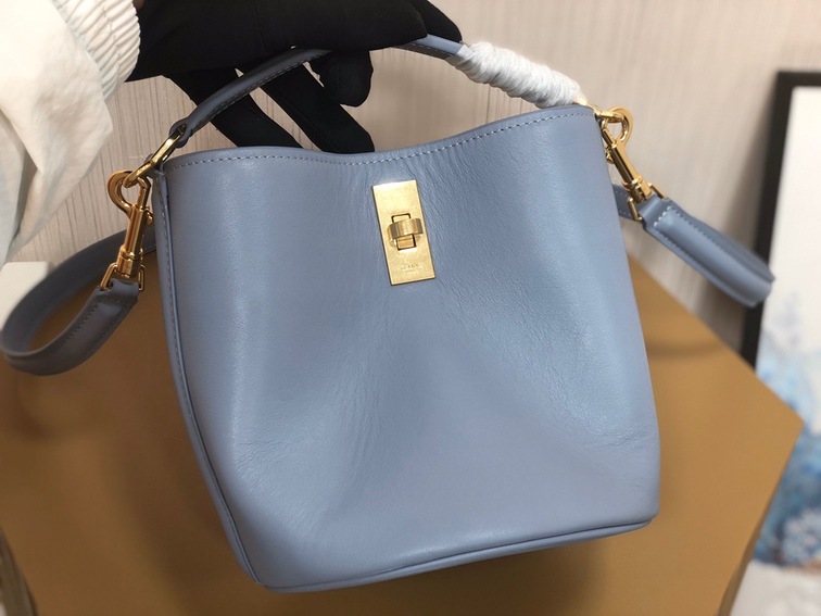Celine 16 Mini Bucket Bag Blue Ss2022