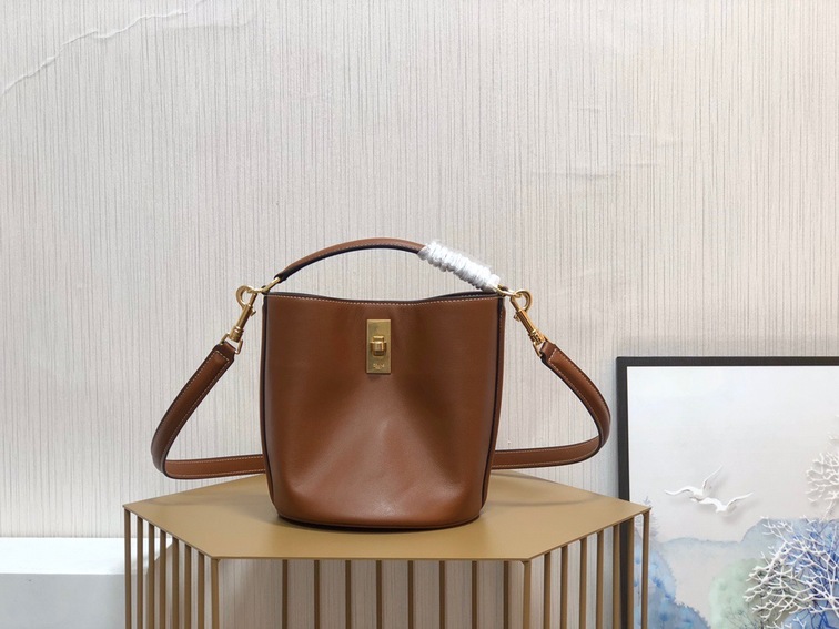 Celine 16 Mini Bucket Bag Brown Ss2022