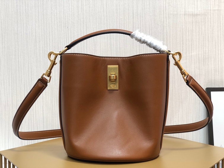 Celine 16 Mini Bucket Bag Brown Ss2022