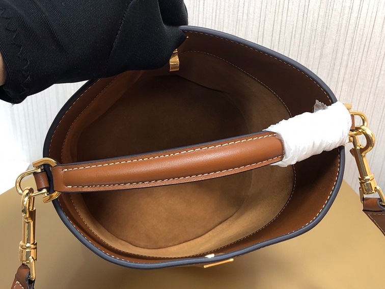 Celine 16 Mini Bucket Bag Brown Ss2022