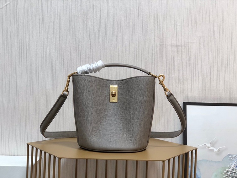Celine 16 Mini Bucket Bag Gray Ss2022