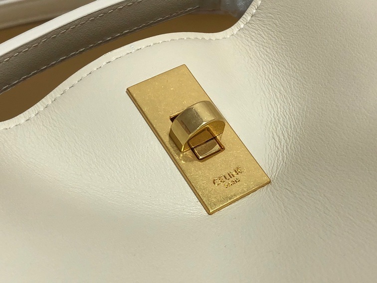 Celine 16 Mini Bucket Bag White Ss2022