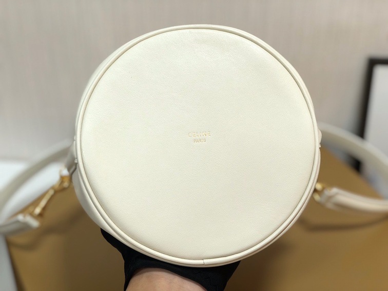 Celine 16 Mini Bucket Bag White Ss2022