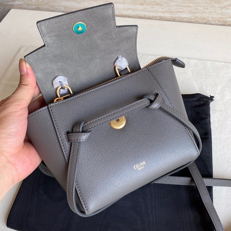 Celine Belt Pico Dark Gray 15 Bag