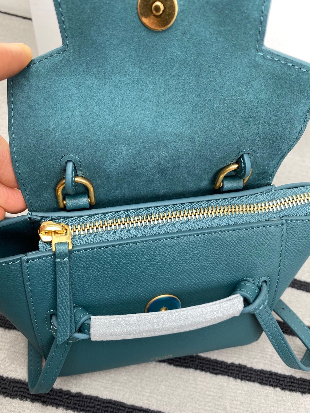 Celine Belt Pico Green 15 Bag