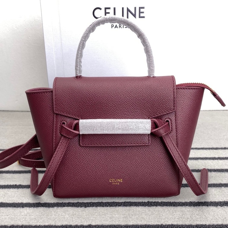 Celine Belt Pico Ruby Red 15 Bag