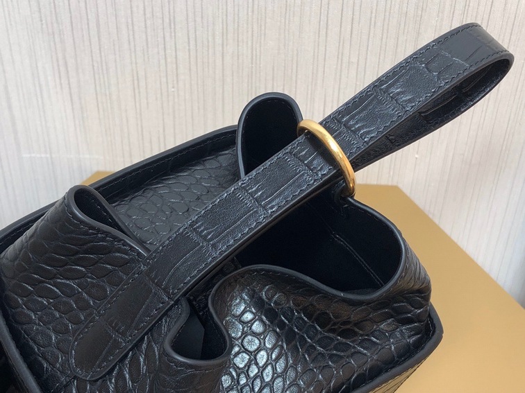 Celine Strap Box Black Leather Ss2022