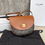 Celine Triomphe Canvas 21 Mono Brown Ss2022