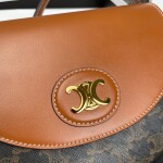 Celine Triomphe Canvas 21 Mono Brown Ss2022