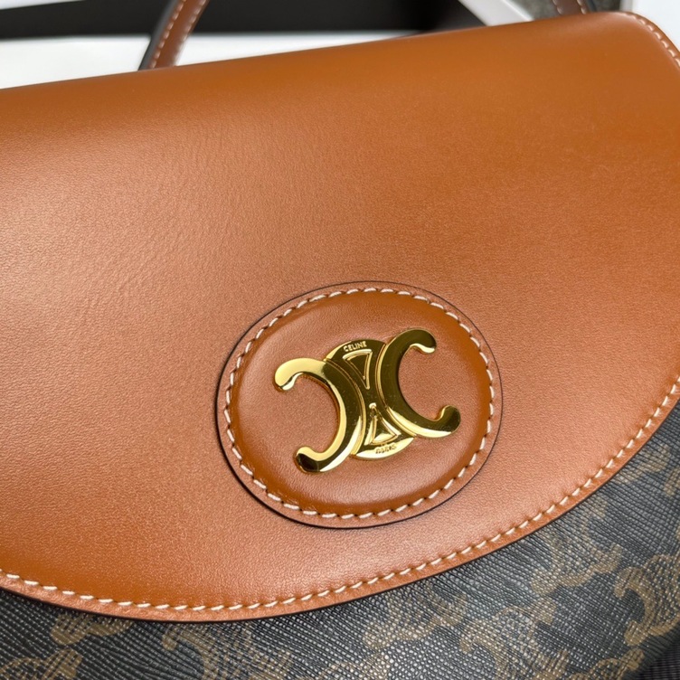 Celine Triomphe Canvas 21 Mono Brown Ss2022