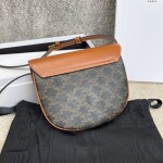 Celine Triomphe Canvas 21 Mono Brown Ss2022