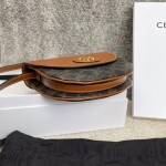 Celine Triomphe Canvas 21 Mono Brown Ss2022