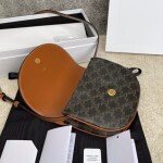 Celine Triomphe Canvas 21 Mono Brown Ss2022