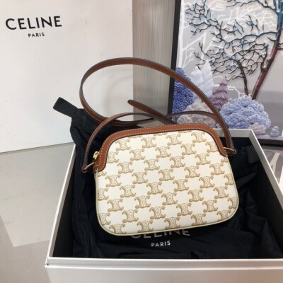 Celine Triomphe White Mono 20 Ss2022