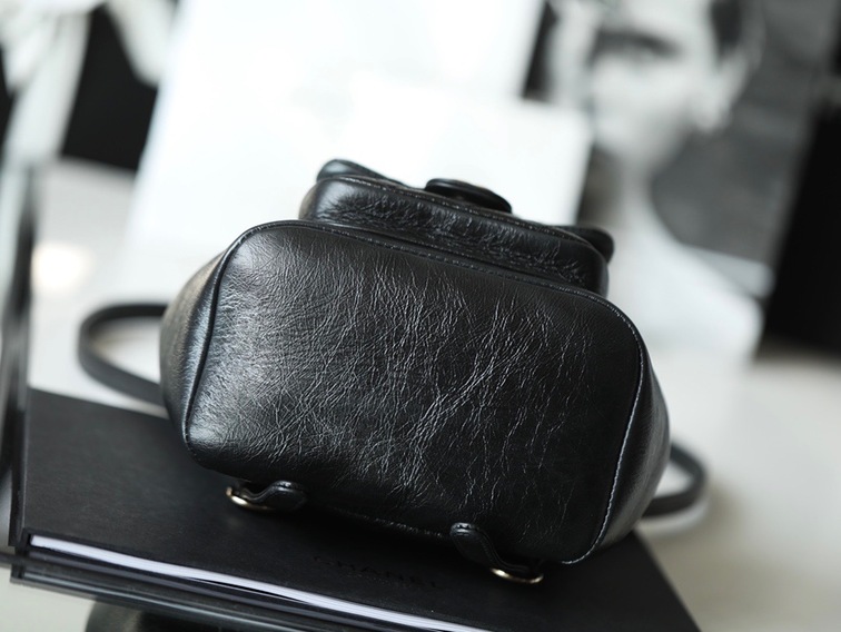 Chanel Backpack Goatskin Black Ss2022