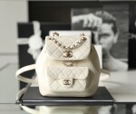 Chanel Backpack Goatskin White Ss2022