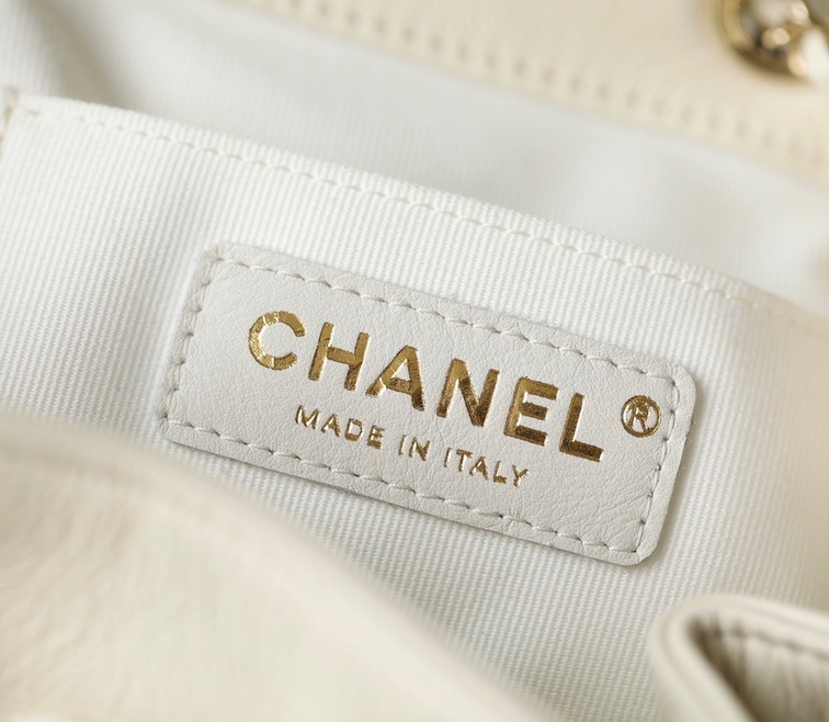Chanel Backpack Goatskin White Ss2022