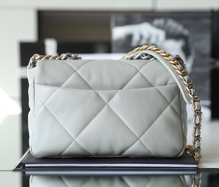 Chanel C19 Lambskin Gray Ss2022