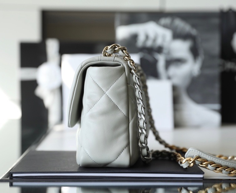 Chanel C19 Lambskin Gray Ss2022