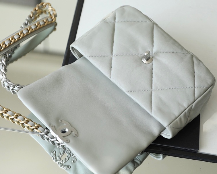 Chanel C19 Lambskin Gray Ss2022