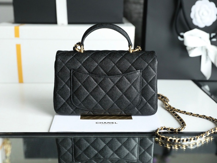 Chanel Flat Caviar Hand Black Ss2022