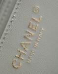 Chanel Flat Goatskin Gray Ball Chain Ss2022