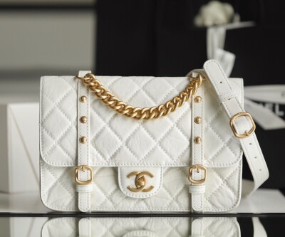 Chanel Flat Goatskin Vat White Ss2022