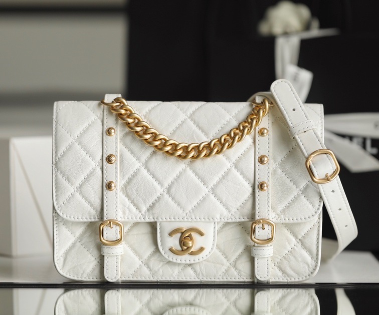 Chanel Flat Goatskin Vat White Ss2022