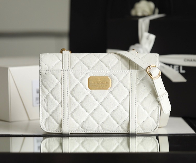 Chanel Flat Goatskin Vat White Ss2022
