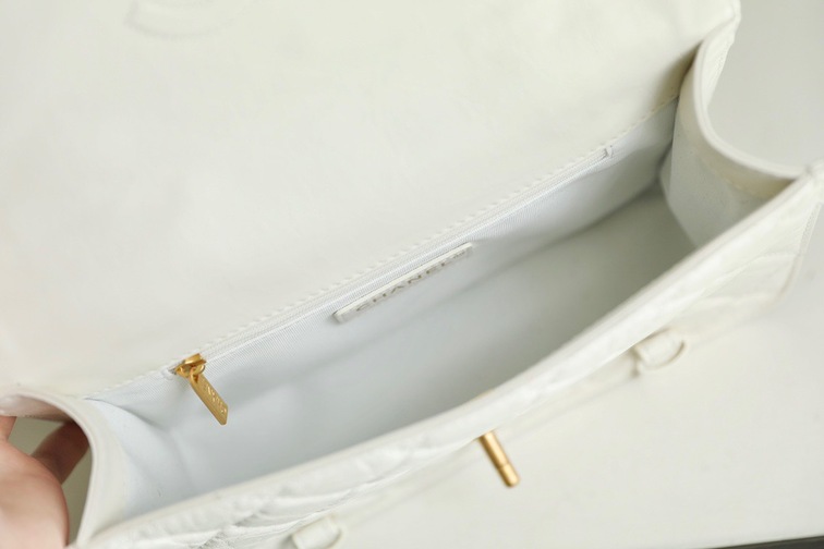 Chanel Flat Goatskin Vat White Ss2022